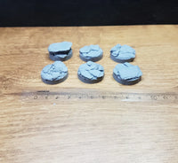 Slate 25mm Round Bases 6 stuks Star Wars