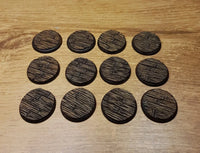 Wooden Floor 30mm Round Bases 12 stuks A Song of Ice and Fire
