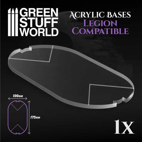 Acrylic Bases -   Oval Pill 100x175 mm (Legion) 10753