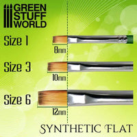 GREEN SERIES 2456 Flat Synthetic Brush Size 6