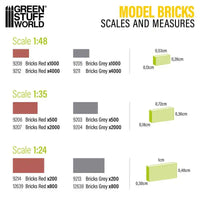 Miniature Bricks - Red x4000 1:48 9212