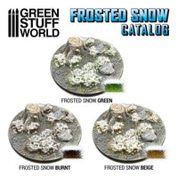 Shrubs TUFTS - 6mm self-adhesive - FROSTED SNOW -  GREEN 10726