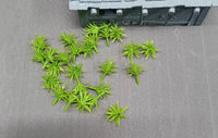 Struiken 25 stuks Groen 1,5 cm kunststof