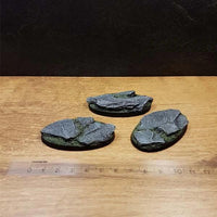 Slate 60mm Oval Base 3 stuks