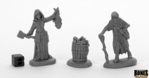 Dreadmere Townsfolk Fishwife and Crone Reaper Miniatures Nederland