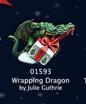 Christmas Wrapping Dragon 01593