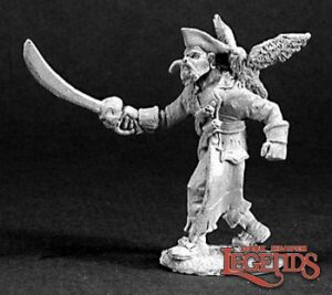 Arven Scarhull, Pirate Captain 03224 Reaper Miniatures Scenery en Zo