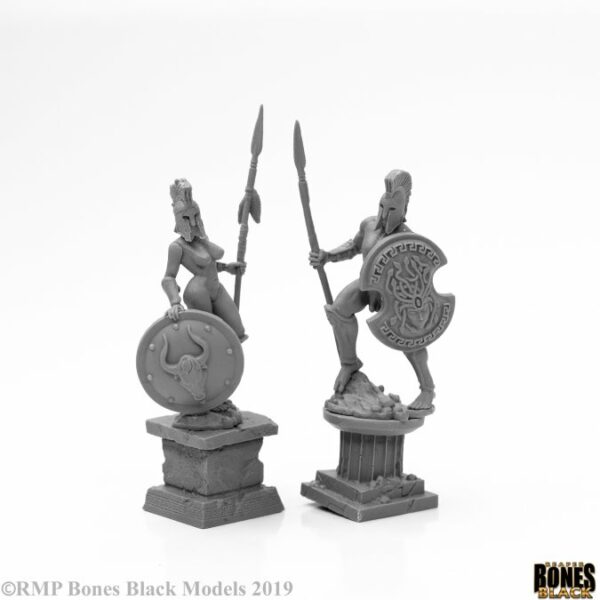 Amazon and Spartan Living Statues (Bronze) 44126 Reaper Miniatures