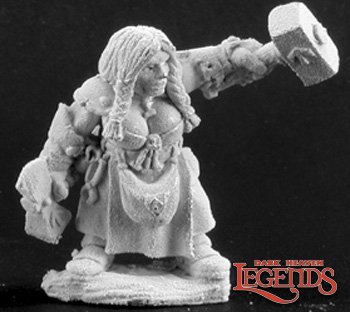 Reaper Miniatures Magda Mintsilver, Female Dwarf 02978