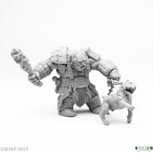 Reaper miniatures Fire Giant Huntsman with Hell Hound 77457