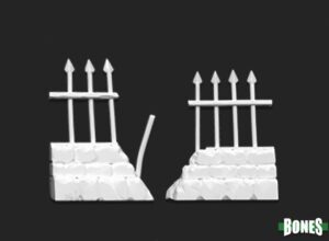 Reaper Miniatures Graveyard Ruined Fences (2) 77528
