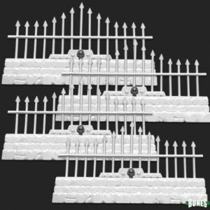 Reaper Miniatures Graveyard Long Fences (4) 77532