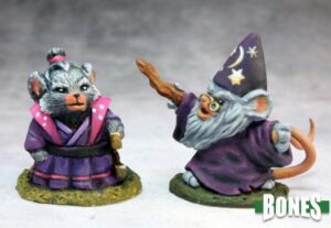 Reaper Miniatures Mousling Sorcerer and Samurai 77288