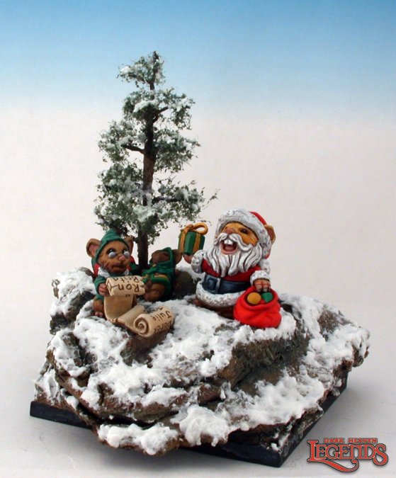 Reaper Miniatures Santa Mousling and Helper 03543 (metal)