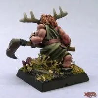 Reaper Miniatures Dwarf Druid and Badger 03216 (metal)