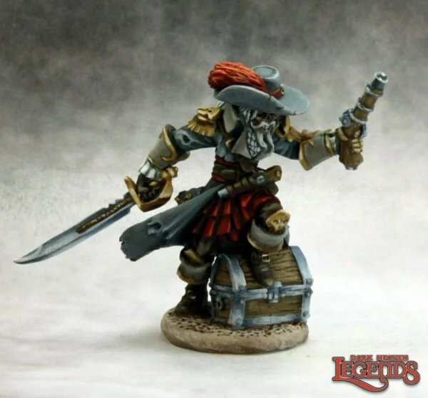 Reaper Miniatures Captain Razig, Undead Pirate 03615 (metal)