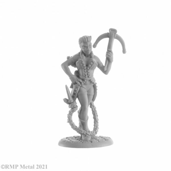 Reaper Miniatures Syndra Cauvadinard, Huntress 04046 (metal)