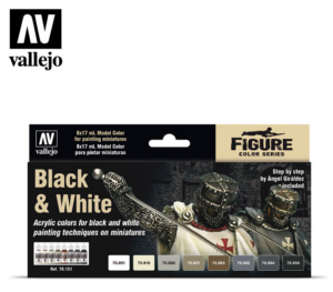 Vallejo 70.151 Black and White Paint set