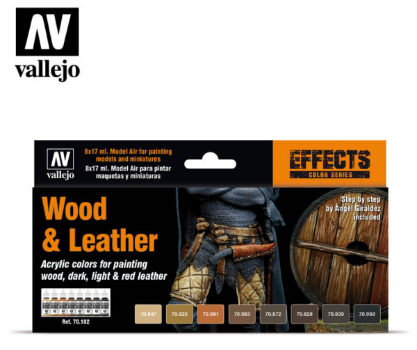 Vallejo Wood & Leather set 70.182