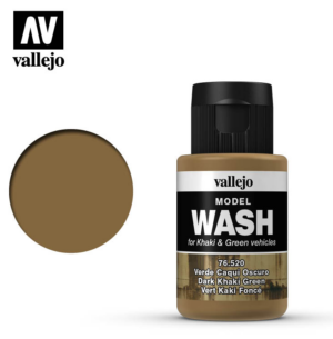 Vallejo Dark Khaki Green Model Wash 76.520