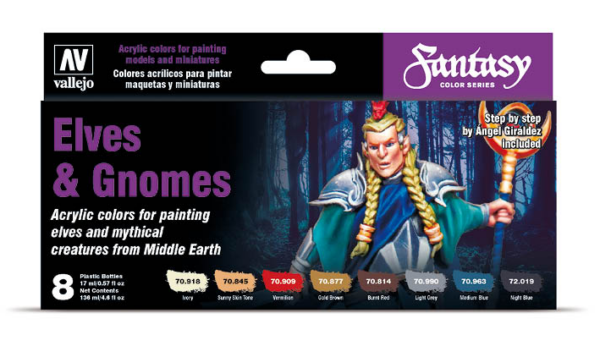 Vallejo 70.242 Fantasy Elves & Gnomes paintset