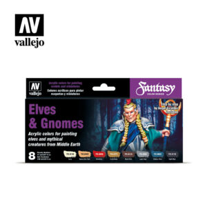 Vallejo Fantasy Elves & Gnomes Set (8) VAL-70.242