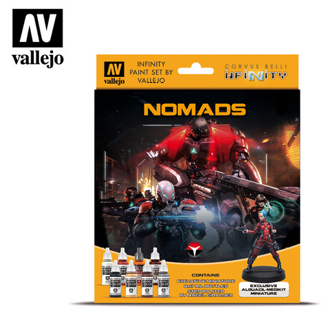 Vallejo Infinity Nomads Paint Set Incl. Figuur 70.233