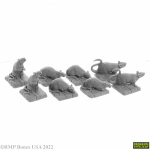 Reaper Miniatures Dire Rats (8) 07036 (77016)