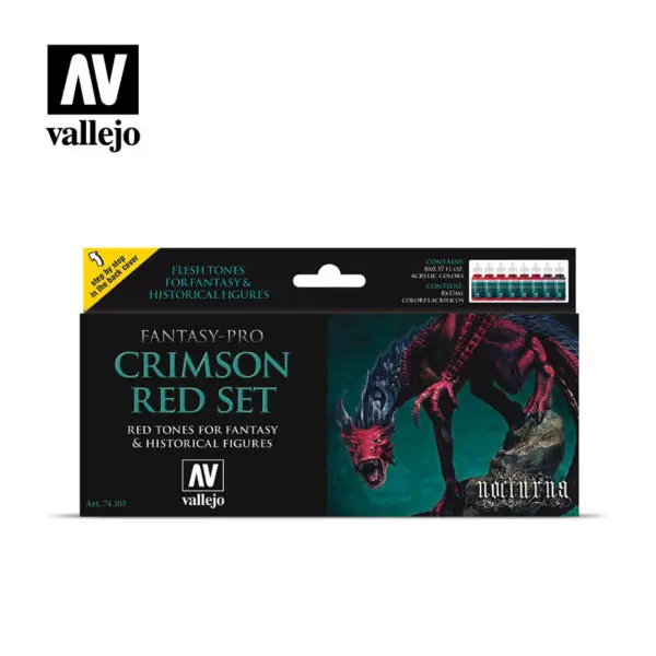 Vallejo Crimson Red Colors set 74.103