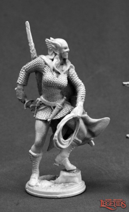 Reaper Miniatures Elf Fighter, Aeolyrnithan 03669 (metal)