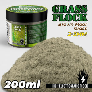 Static Grass Flock 2-3mm - Brown Moor Grass - 200 ml 11138