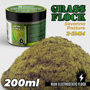 Static Grass Flock 2-3mm - SAVANNA PASTURE - 200 ml 11140