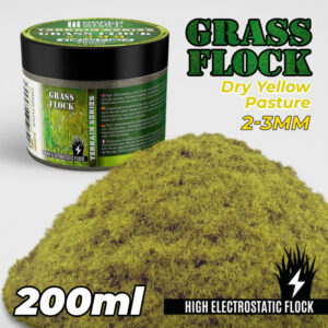 Static Grass Flock 2-3mm - DRY YELLOW PASTURE - 200 ml 11141
