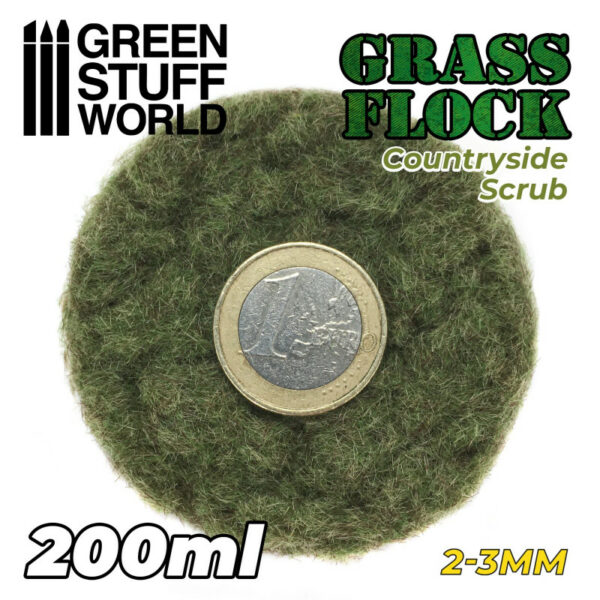 Static Grass Flock 2-3mm - COUNTRYSIDE SCRUB - 200 ml 11145