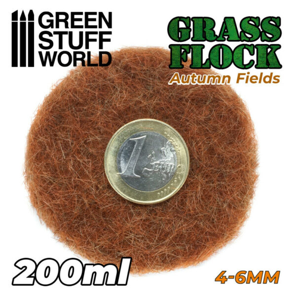 Static Grass Flock 4-6mm - AUTUMN FIELDS - 200 ml 11155