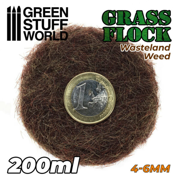 Static Grass Flock 4-6mm - WASTELAND WEED - 200 ml 11156
