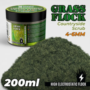 Static Grass Flock 4-6mm - COUNTRYSIDE SCRUB - 200 ml 11158
