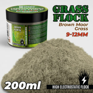 Static Grass Flock 9-12mm - Brown Moor Grass - 200 ml 11164
