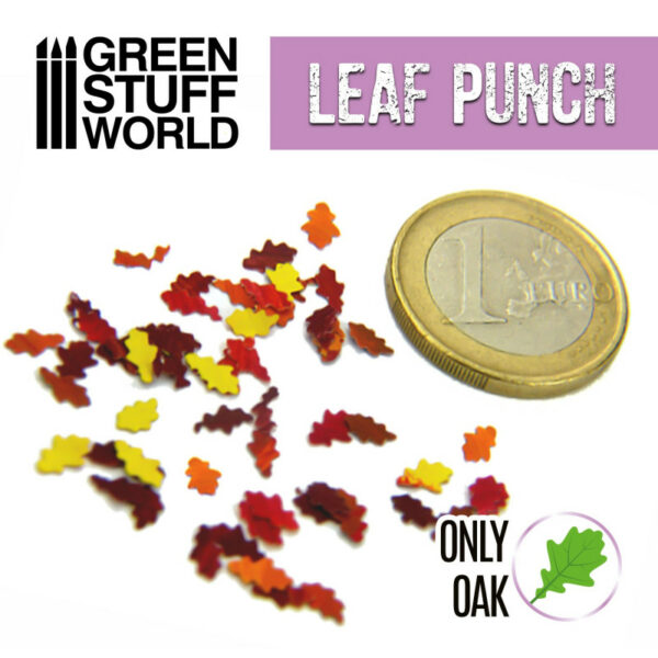 Miniature Leaf Punch Oak LIGHT PURPLE 1347 Bladpons