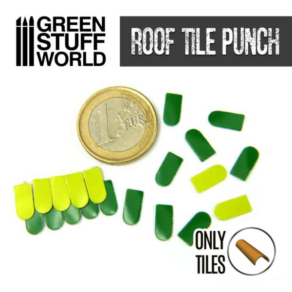 Miniature ROOF TILE Punch 1417 Bladpons