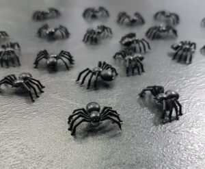 Spinnen Zwart 10x (10 Black Spiders)