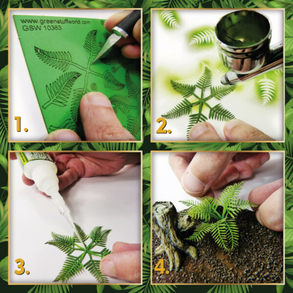 Papieren Planten - Lasercut Paper Plants Varen / Fern