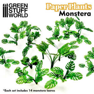 Papieren Planten - Lasercut Paper Plants Monstera 10368