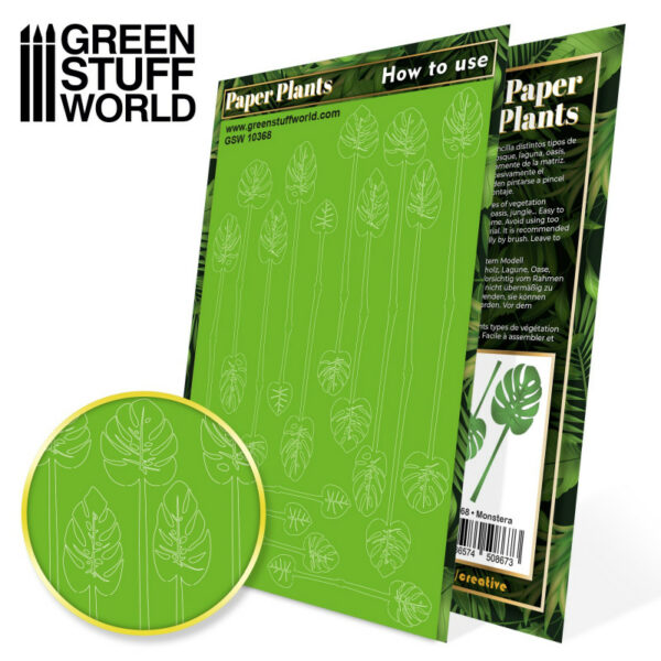 Papieren Planten - Lasercut Paper Plants Monstera 10368