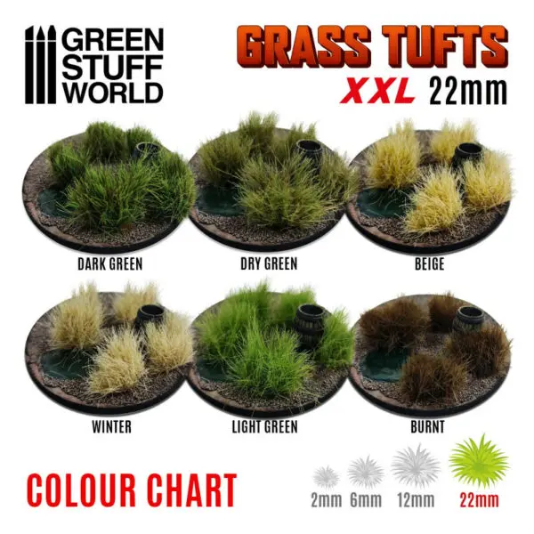 Grass TUFTS XXL - 22mm self-adhesive - BEIGE 11450