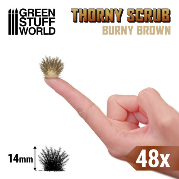 Thorny Spiky Scrubs - BURNY BROWN