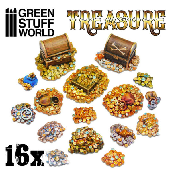 16x Resin Treasure Pieces 2305