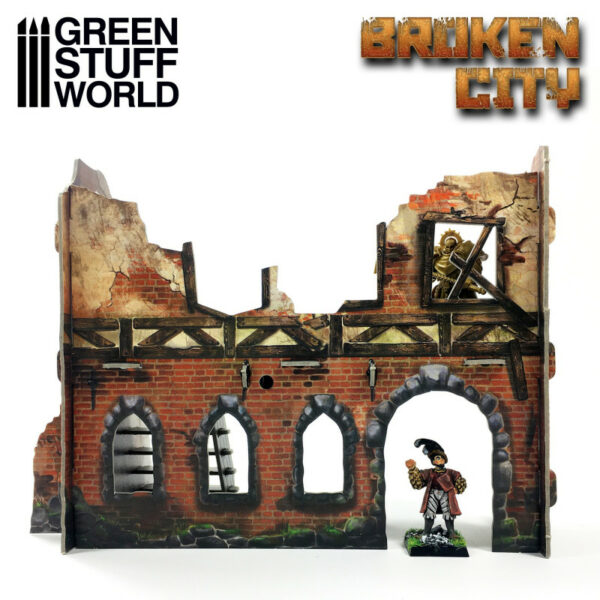 Broken City - Terrain Set 2428 Cardboard Scenery