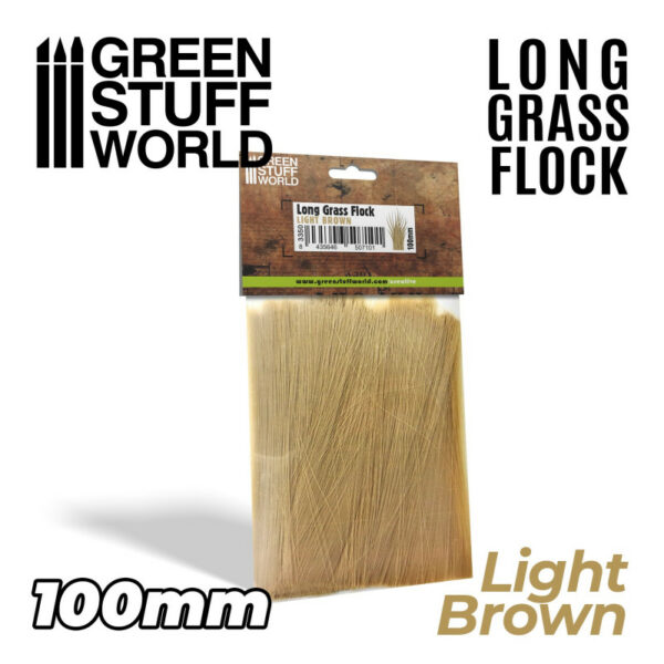 Lang Gras 100 mm Licht Bruin 3350