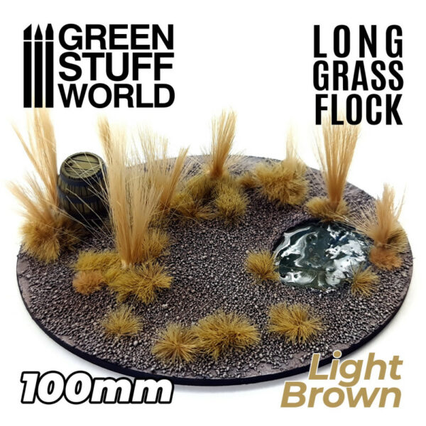 Lang Gras 100 mm Licht Bruin 3350